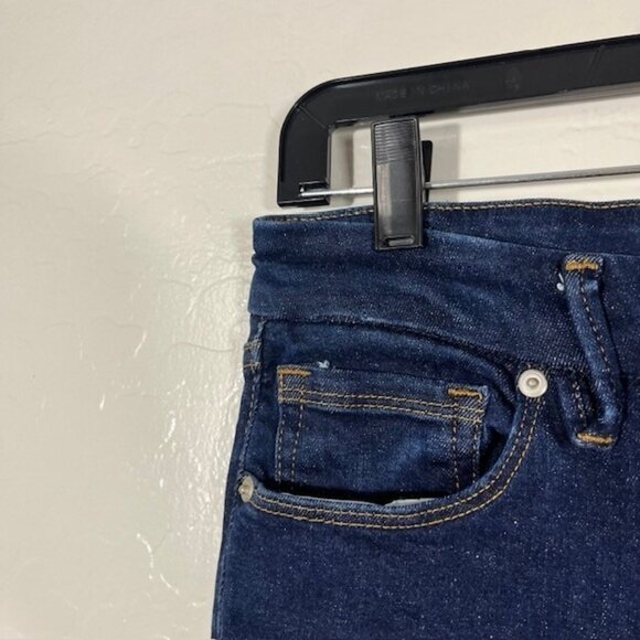 Good American Always Fits Jeans Womens 6-12 Good Legs Skinny Stretch Denim Dark - Picture 2 of 5